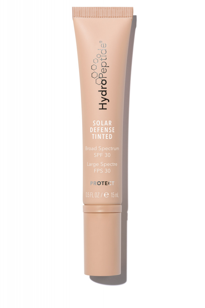 Opaľovací krém Spf 30 Solar Defense Tinted 15 ml.<br>Opaľovací a omladzujúci krém s SPF ochranou. Jemne krycí krém.