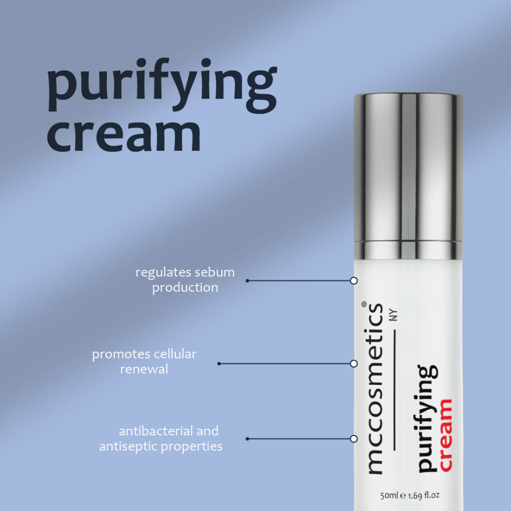 MC Purifying Cream<br>Krém podporujúci obnovu buniek vyrovnáva jas a hladkosť pokožky 50ml
