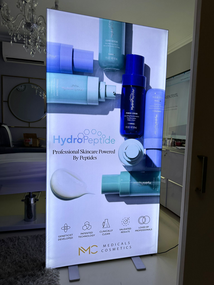 Svetelný banner Hydropeptide