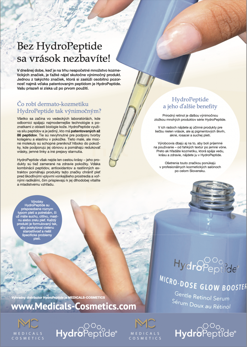 Bez HydroPeptide sa vrások nezbavíte